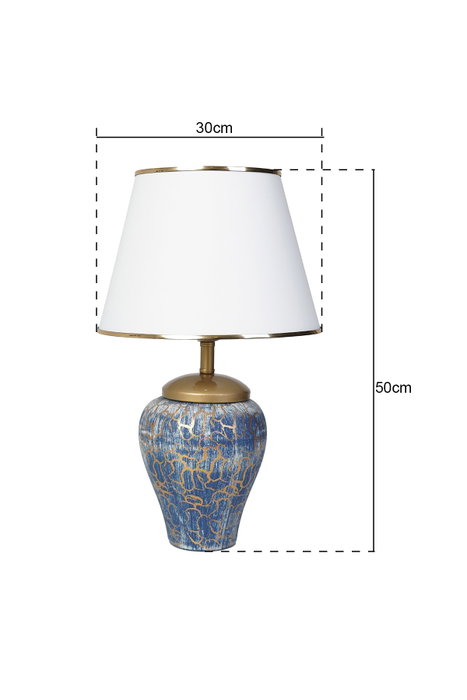 Opviq YL203 Lámpara de Mesa Azul y Blanco Opviq YL203 Lámpara de Mesa Azul y Blanco
